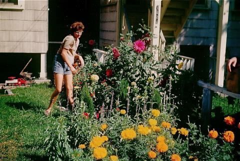 Ma in her garden - 1968